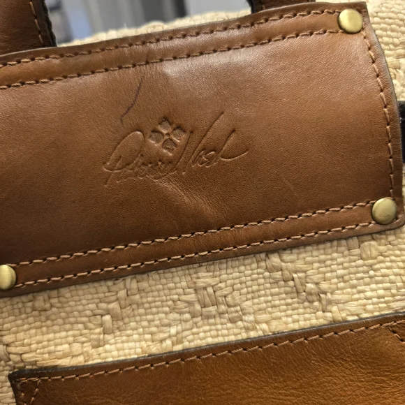 Patricia Nash Stylish Tan Backpack with Brown Accents - Picture 8 of 11